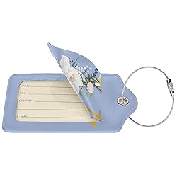 2 PCS Flower Lette V Luggage Tag for Suitcases