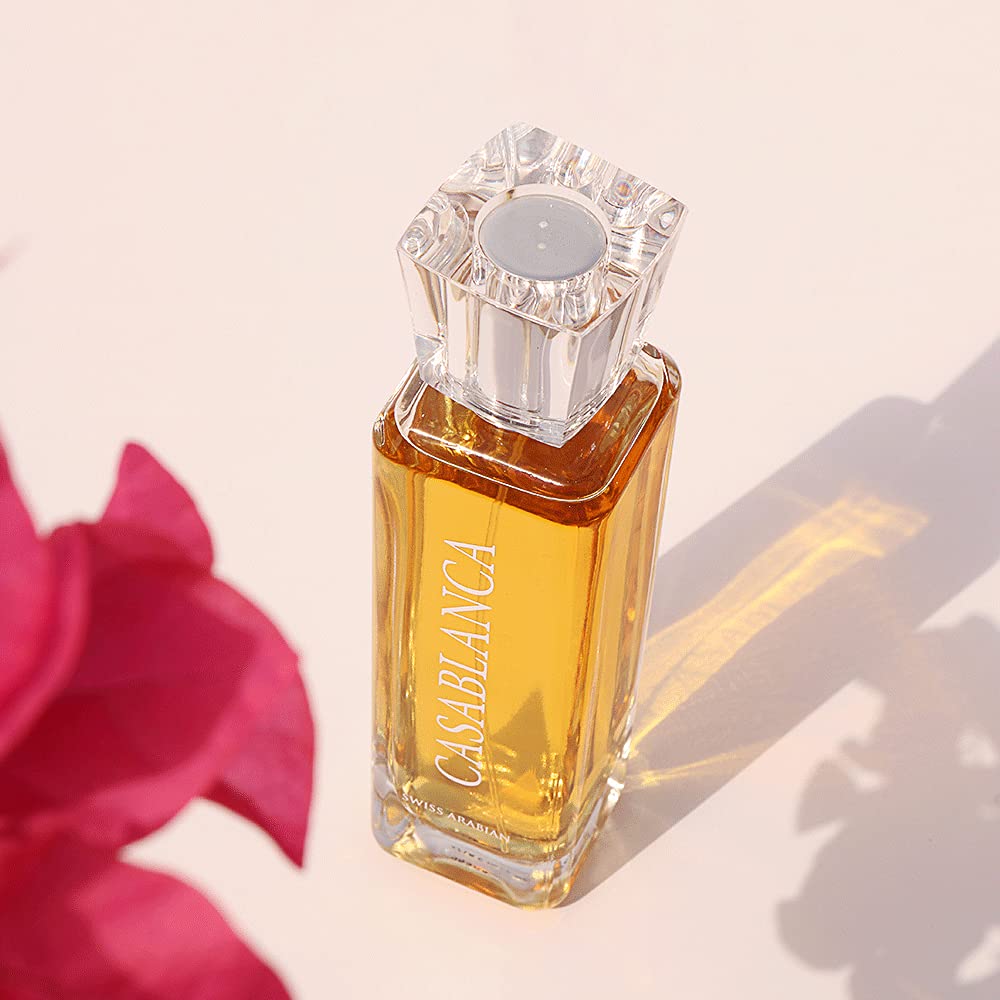 Swiss Arabian Casablanca - Luxury Products From Dubai - Long Lasting, Addictive Personal EDP Spray Fragrance - Seductive Signature Aroma - 3.4 Oz