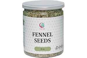 YOGI’S GIFT – CELEBRATING HEALTH Fennel Seeds 8oz, 100% Pure & Natural Whole Fennel, Premium Quality Spice for Cooking & Tea, Fresh & Aromatic - By Yogi’s Gift®