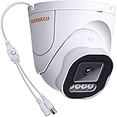 TIGERSECU 5MP Wide Angle Dome Security Camera for TVI/CVI/AHD/CVBS DVRs | Hybrid 4-in-1 with OSD Switch, Weatherproof for Indoor and Outdoor Use, Power Supply and Coaxial Cable Sold Separately