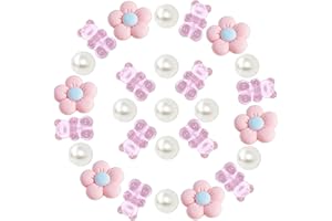 GIDDITZ Gummy Bears Shoe Charms Bear Chain,Daisy Flower Charms Decoration Shoes for Women Girls Kids Party Favor Gifts