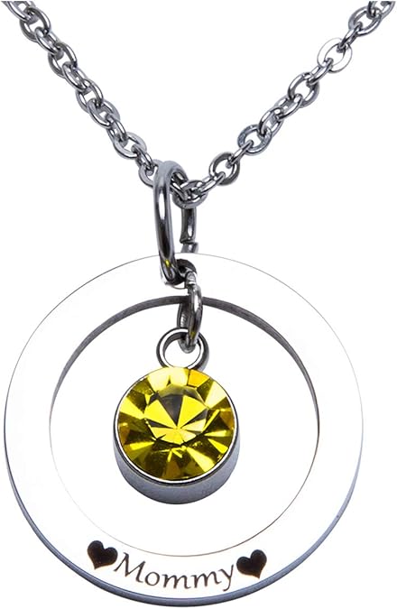 mother's day necklace with children's names