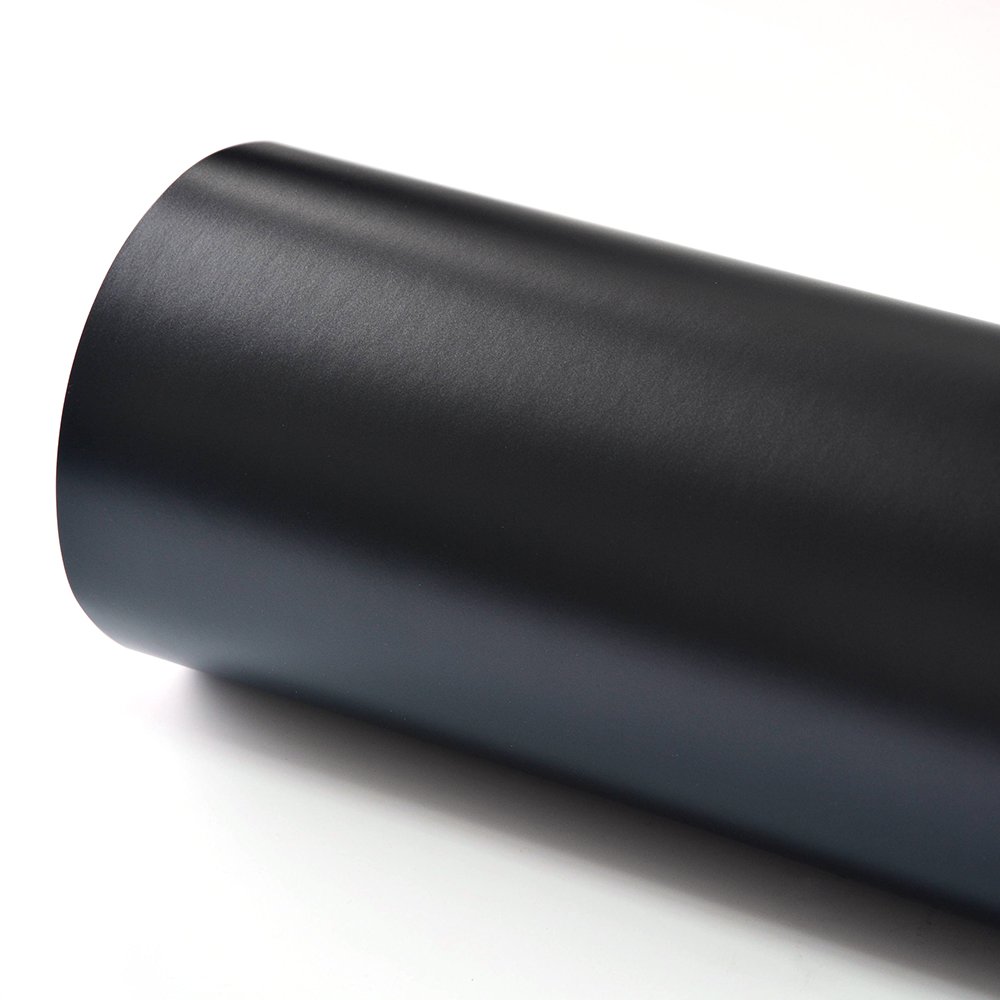 VINYL FROG Vehicle Wrap Vinyl Matte Black Stretchsble Air Release PVC DIY Decals 30cm x 152cm