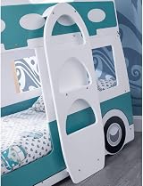 happybeds Campervan Bunk Bed 3ft Single with 2 Memory Foam Mattresses view 5