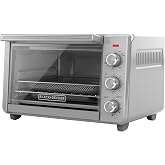 BLACK+DECKER Crisp 'N Bake Air Fryer Countertop Convection Toaster Oven, Large Capacity, 6-Slice, 5-in-1, Fits 12” Pizza, 60-