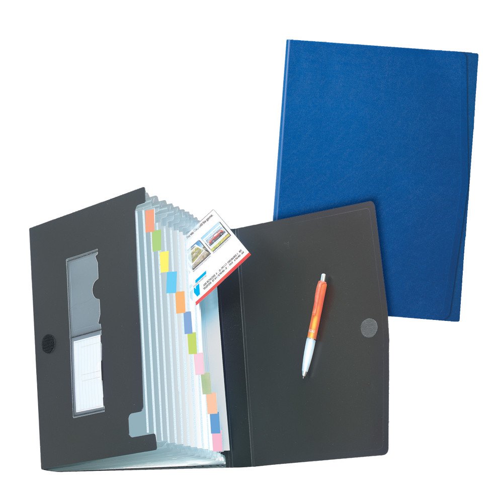 Herlitz A4 Partition Folder with 12 Partitions - Assorted Colours