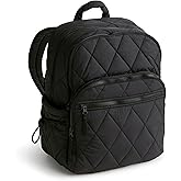 Vera Bradley Women's Featherweight Large Bancroft Backpack, Moonless Night, One Size