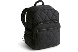 Vera Bradley Women's Featherweight Large Bancroft Backpack, Moonless Night, One Size