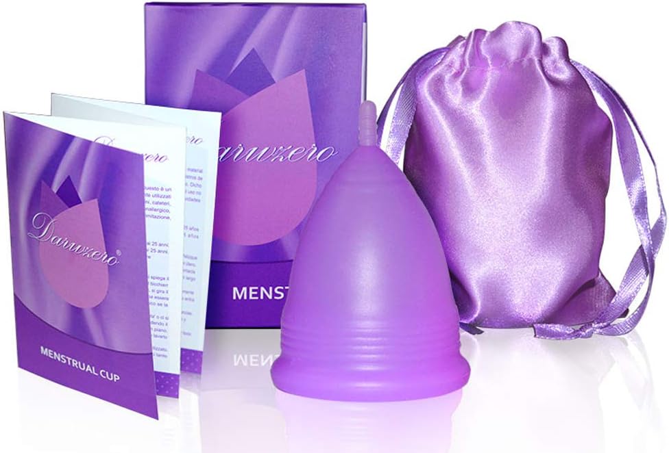 NIGHT PASSION PRO Menstrual Cup for women; girls - with no Rashes; Leakage or Odor Silicone cup (Purple; Small)