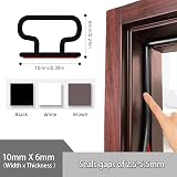 cuysfead 6M D-Shape Rubber Weather Seal Strip Door Draught Excluder view 2