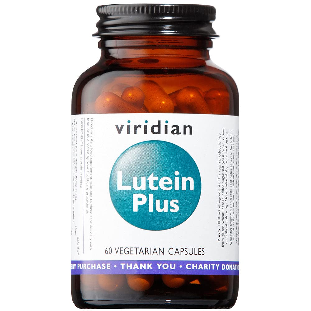 Viridian - Lutein Eye Health Complex - 60 Vegicaps | Blend of Carotenoids, Minerals & Botanicals | Contributes to Maintenance of Normal Vision | Vitamin E, Copper & Zinc | Nutritionist Formulated