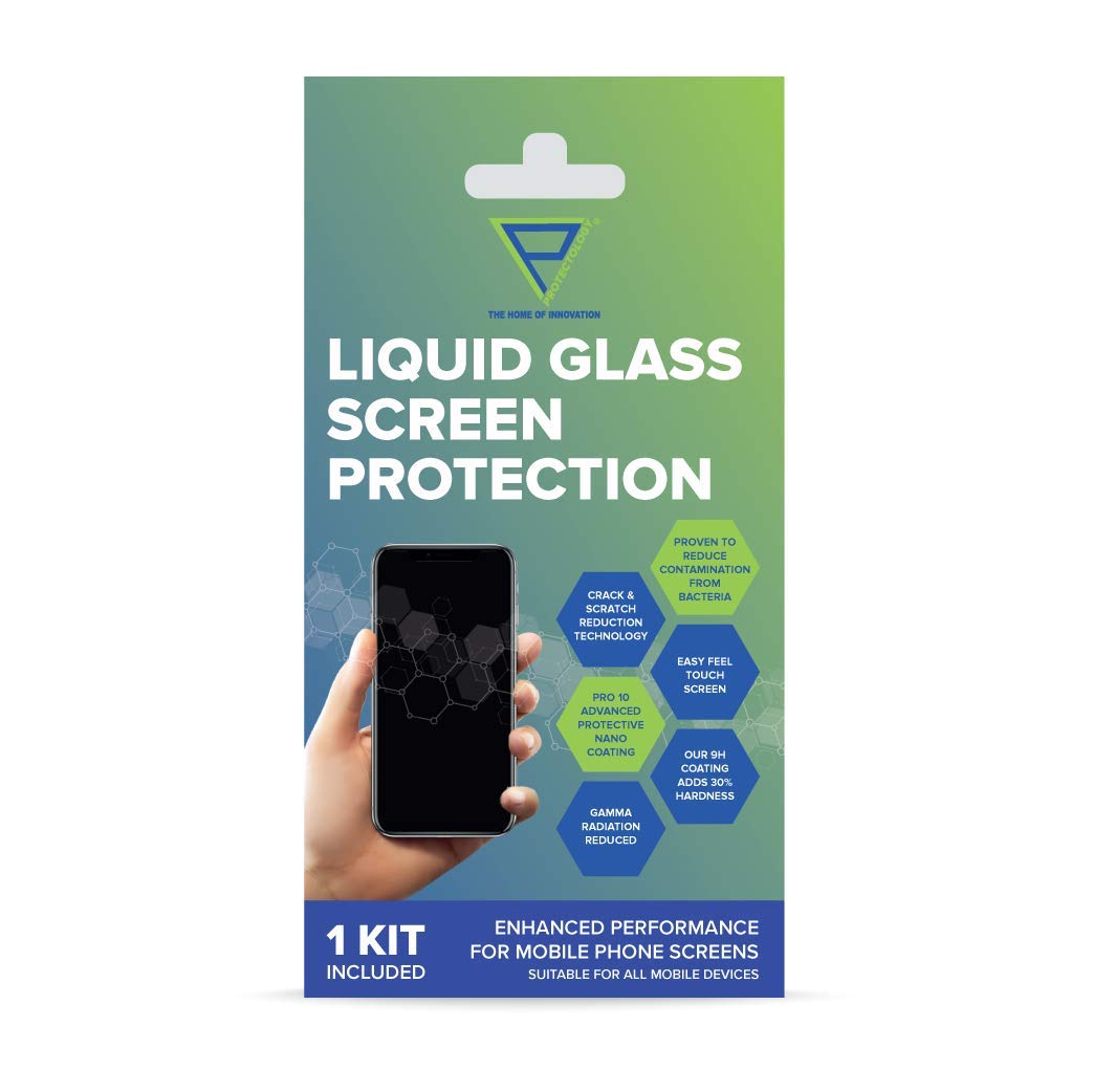 PROTECTOLOGY Liquid Glass Screen Protection | Crack and Scratch-Resistant, Water Repellent Smart Screen Coating using Nanotechnology | Suitable For All Mobile Devices