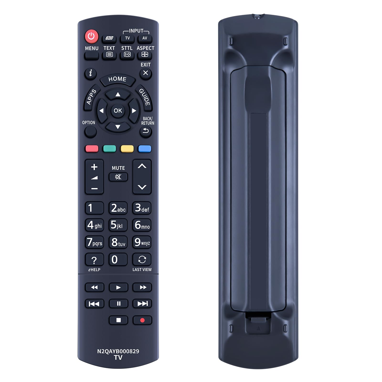 N2QAYB000829 Replacement Remote Control for Panasonic Viera LCD TV Compatible with tx-l37v10b TX-L32V10B TX-L32V10E TX-L37G15B TX-L37G15E TX-L37V10E TX-P42G15B TX-P42G15E TX-P42V10B
