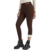 TOVUNI Sherpa Fleece Lined Leggings Women Winter Warm Thermal Tights Soft High Waist Thick Pants for Cold Weather