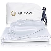 Aricove Weighted Blanket Cover 48”x72”, Twin Size, Duvet Cover for Weighted Blanket, Silky Soft Bamboo Viscose, Machine Washable, Brilliant White