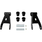 FengTeeh Rear 1.5" Lowering Shackles For 2021-2026 Ford F-150 2WD 4WD | Shackles &amp; Bushings Rear 1.5" Lowering Kit M-3000-HB DT0390 Laser-cut steel For Ford F-150 2021 2022 2023 2024 2025 2026