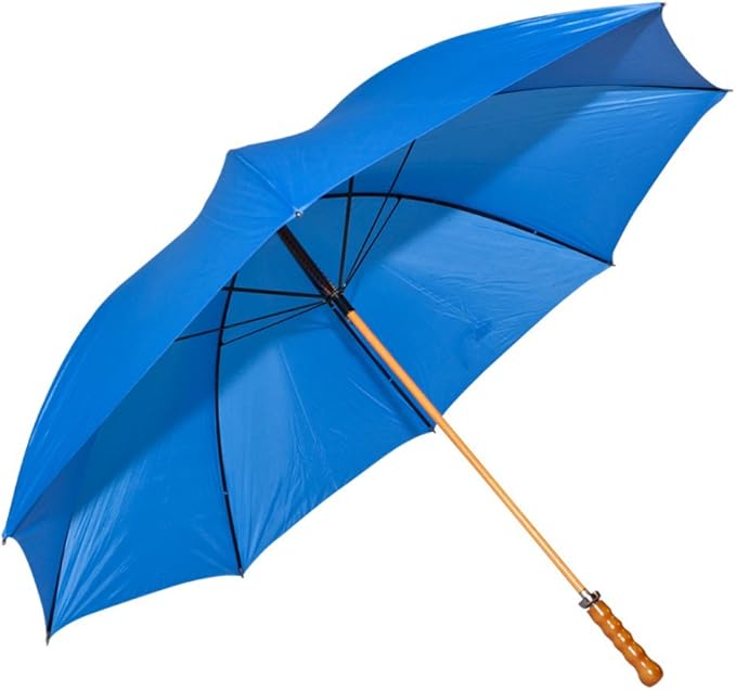 Wooden Shaft Golf Umbrella Color Royal Blue Clothing