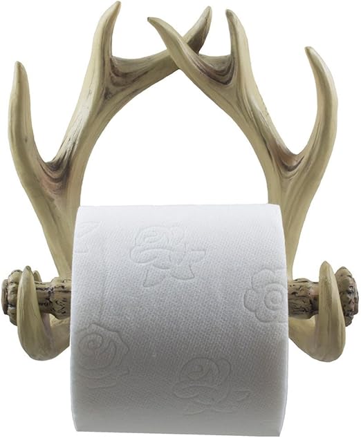 Amazon Com Decorative Deer Antlers Toilet Paper Holder In