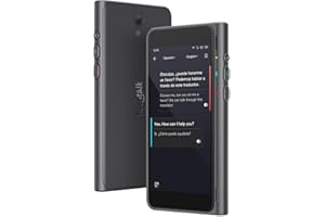 Timekettle, Fluentalk T1 Language Translator Support 40 Languages and Photo Translation, Instant Translator Device No WiFi Needed, with 2-Year Global Mobile Data for Travelling, with 4" HD Screen