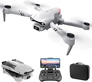GPS WiFi FPV Drone with 4K Dual Camera Mini Drones with VR Glasses Foldable Drone RC Quadcopter Gesture Photo Follow Me one Key to Return Home, Trajectory Flight,2battery