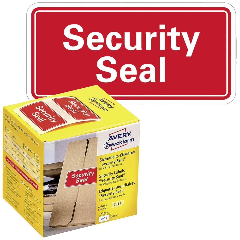 'Avery Zweckform 7311 A Safety Void Security Seal Pack of 200)