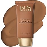 LAURA GELLER NEW YORK Quench-n-Tint Tinted Moisturizer - Sheer to Light Buildable Coverage - Natural Glow Finish - Lightweight Formula with Hyaluronic Acid, 06 Deep