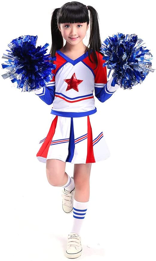 GKids Girls Boys Cheerleader Costume Cheerleading Uniform Children
