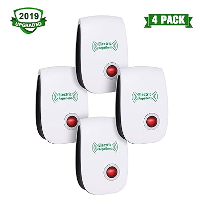 Ultrasonic Plug in Device - Electronic Portable Pet Sаfe - Еlectromagnetic Waves Ultrasound Control - Rеpеllent for Micе Rаts Mоsquitos Spidеrs Rоdents Insеcts - Indoor/Outdoor