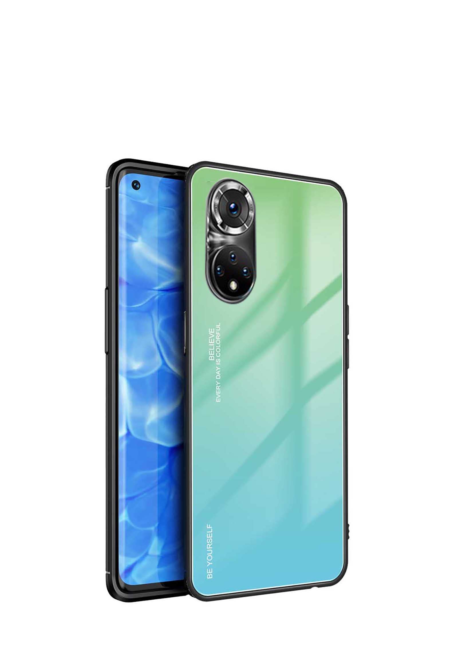 GOKEN Gradient Glass Case for Huawei nova 9 / Honor 50, Ultra thin Cover with Tempered Glass back + Soft TPU Silicone Frame, Anti-Scratch Shockproof Protective Phone Shell (6)