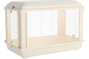 LURIVA 24 Inch Transparent Hamster Cage, Small Cage, Guinea Pig Cages, Small Pet House Habitat for Mice, Rats, Dwarf Syrian Hamsters, Hedgehog, Small Animal Cage, 24" x13" x16" (LxWxH)