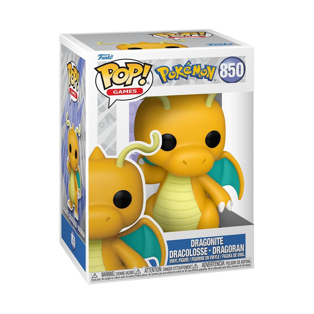 Funko POP! Games: Pokemon - Dragonite - Collectable Vinyl Figure - Gift Idea - Official Merchandise - Toys For Kids & Adults - Model Figure for Collectors and Display