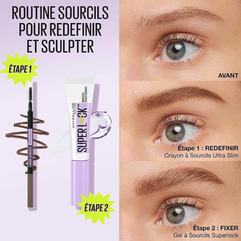 New York Superlock Brow Glue Gel Fixateur Sourcils 24H