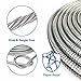 TITAN Garden Hose 25FT - 304 Stainless Steel Metal Water Hose, Flexible, Kink-Free, Lightweight, Durable, Crush Resistant Fittings, Easy to Coil, 500 PSI