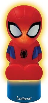 LEXIBOOK Spiderman Nightlight and Speaker for Children NS01SP Blue Red view 5