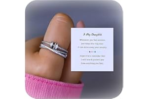 Rings for Women Daughter Gifts from Mom Fidget Ring Anxiety Relief Items Mother Daughter Rings Mothers Days gifts