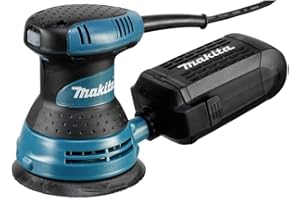 Makita 5" Random Orbit Sander, Hook & Loop Pad, High-Power Motor, Pad Brake, Efficient Dust Extraction