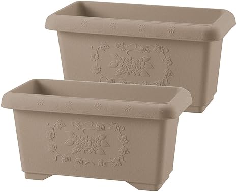 Amazon Co Jp リッチェル ハナール 深型プランター 60型 ブラウン Br 2個セット プランター おしゃれ 深型 角型 長方形 鉢 植木鉢 ポット 寄せ植え 花苗 日本製 園芸鉢 ガーデニング アプローチ 玄関 落ち着き感 高級感 シック ナチュラル プラスチック 鉢植え 60