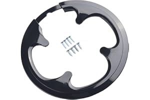 Plastic Chainring Guard for Road And Mountain Bikes – 42T/44T 8-Hole Crankset Protection Cover to Prevent Pants Entanglement,
