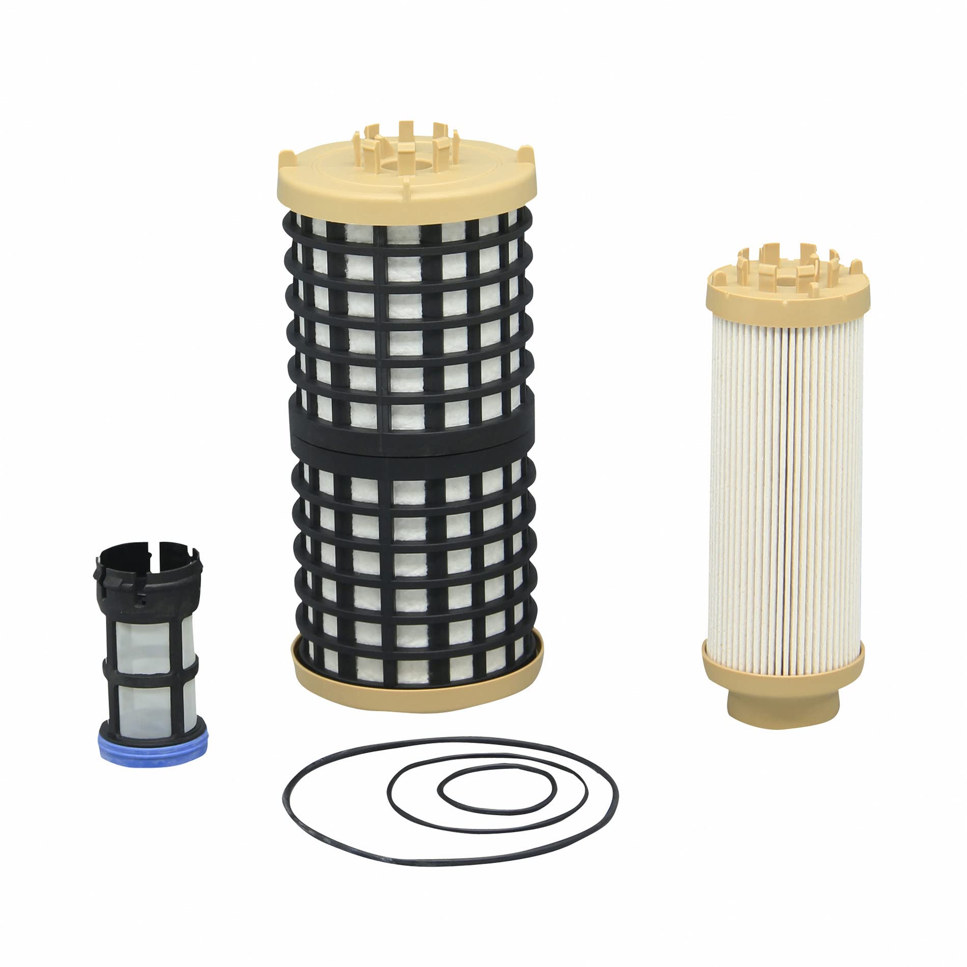 Photo 1 of PF9924 Fuel Filter Kit Compatible with Detroit Diesel DD13 12.8L DD15 14.8L DD16 15.6L Engines Pack of 1 set Replaces A0000904251 PF9806 33849 FK48555 P550954 L5091F FK48556 ? Pack of 1 set ?