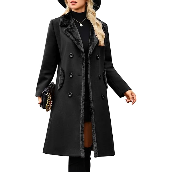 Amazon.com: IDEALSANXUN Long Wool Coats for Women 2025 Fall Winter
