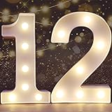 Pooqla Decorative LED Light Up Number