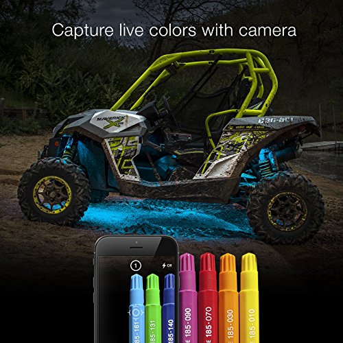 XKchrome App Control Advanced 216 LED Accent Light Kit for Offroad UTV ATV Can-Am Polaris Razr Yamaha