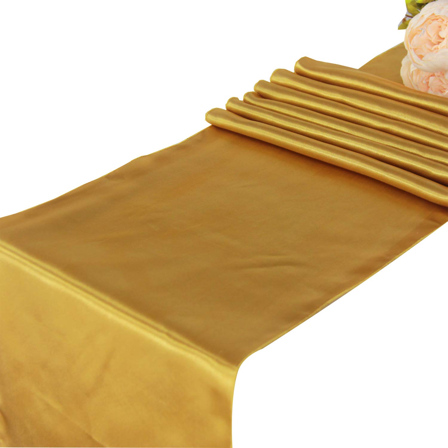 Best Pastel Pink Satin Table Runner
