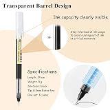 Surcotto Gel Ink Pens 12 Pack 0.5mm Black Ultra-Fast Drying Smooth Writing view 4