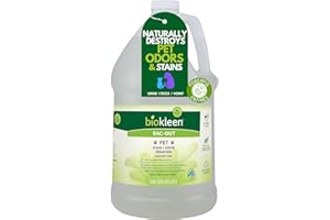 Biokleen Bac-Out Pet Stain Remover - Enzymatic, Natural, Plant-Based Destroys Stains & Odors, Safe for Surfaces & Fabrics, Ca