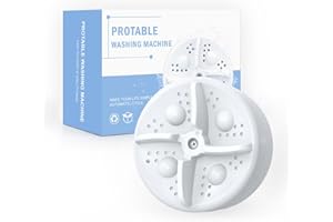 DANISSE Portable Washing Machine, Mini Washer, Turbine Washing Machine with USB, Deep Cleaning of Underwear, Baby Clothes and Small Clothes, Suitable for Business, Travel, Apartment