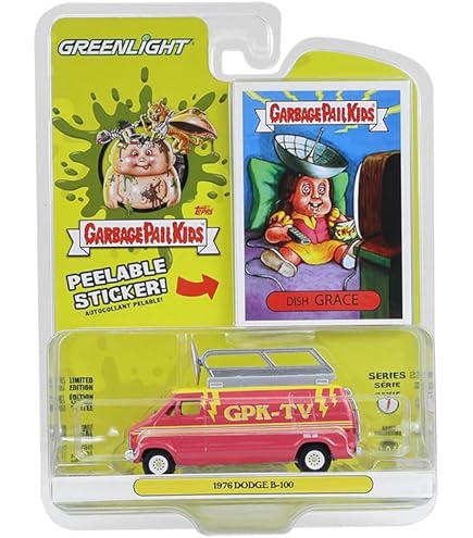 Greenlight 1/64 Garbagepailkids Set 6/6 ,serie 4 De 2022, Real Riders