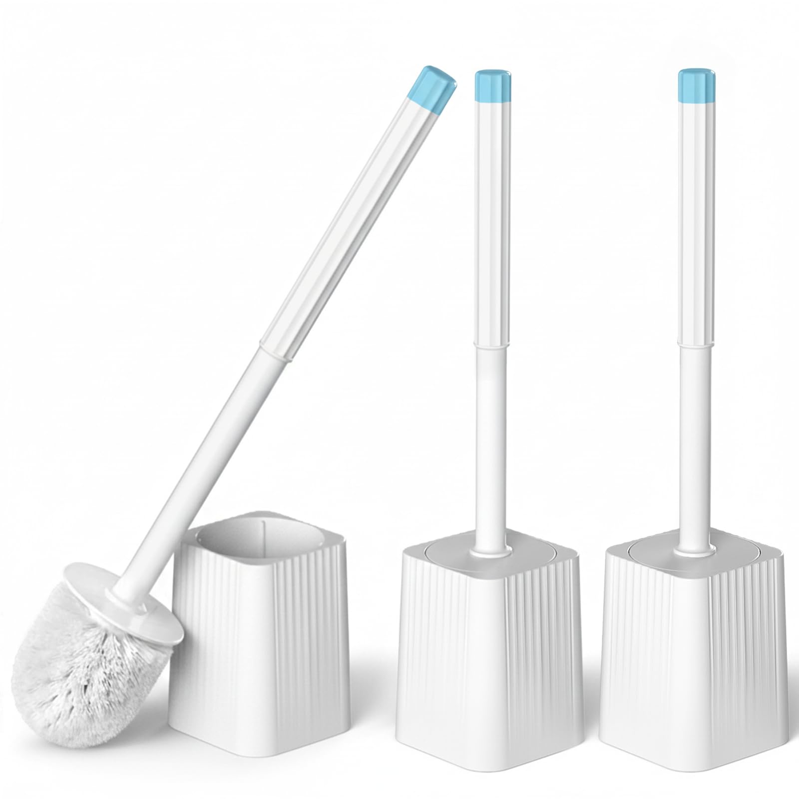 FORASTO Toilet Plunger and Brush Set,Cleaning Brush，Bathroom Cleaning Tools （Indigo）
