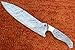 Handmade Damascus Steel Chef Kitchen Knife Blank Blade Professional Full Tang Fire Storm Pattern 12.50 Inches JNR5053