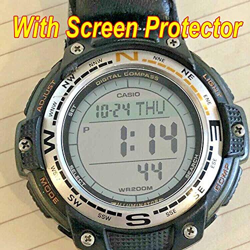 3-Pcs] Screen Protector For Casio SGW-100 Clear HD Film with  Anti-Fingerprint, Anti-Bubble,Anti-Scratch SGW-100-1V,SGW-100-2BCF,SGW-100B-3A2CF  | Pricepulse